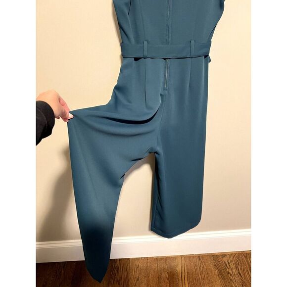 NWT Joie Adessa V- Neck Sleeveless Wide- Leg Belted Jumpsuit Size 4 - Picture 5 of 13